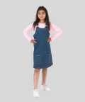 Premium Denim Pinafore With Buckels Strap Adjuster
