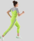 Green Pure Cotton Summer Jogger Set For With Crop Top