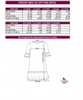 Tie Dye Pure Cotton A Line Dress With Frilled Sleeves