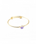 Princess Crown Bangle In Purple