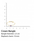 Princess Crown Bangle In Purple