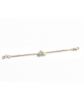 Rainbow Wristlet Chain Bracelet