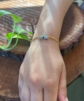 Rainbow Wristlet Chain Bracelet