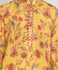 Vastramay Boys Multicolor-Base-Mustard And Cream Kurta Pyjama Set
