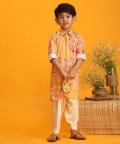 Multicolor Base Yellow Kurta Patiala Set