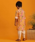 Multicolor Base Yellow Kurta Patiala Set