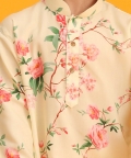 Multicolor Base Yellow Kurta Pyjama Set