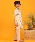 Multicolor Base Yellow Kurta Pyjama Set