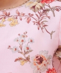 Pink And Cream Kurta And Pant Set