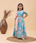 Aqua Lehenga Set