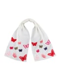 Embroidered Butterflies Scarf