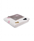 Vkaire Golden Heart Baby Blanket - White 