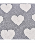 Vkaire Little Heart Reversible Baby Blanket with Pink Border 