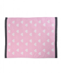 Vkaire Little Heart Baby Blanket with Grey Border 