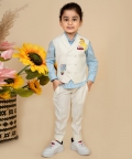 Waistcoat Set With Two Embroidered Motifs A Shirt And Pants