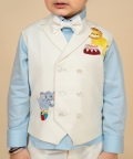Waistcoat Set With Two Embroidered Motifs A Shirt And Pants