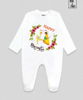 Happy Navratri Flowers Romper
