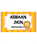 Personalised Name Stickers (Yellow) - Set of 40