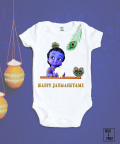 Happy Janmashtami Morpankh Onesie