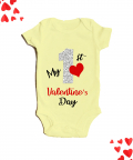 Personalised My First Valentine Sparkling Romper