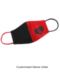 Custom Name Initials Love Face Mask