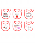 Valentines Bibs Set Of 6