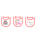 Valentines Bibs Set Of 3