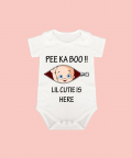 Personalised Pee Ka Boo Onesie Romper