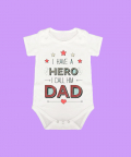 Personalised Dad Is My Hero Onesie Romper 