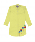 Wednesday Shirt Dress-Yellow