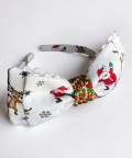 Double Bow Beaded Xmas Santa Hairband