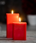 Combo Set Of 2 Bergamot & Vanilla Scented Pillar Candles