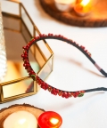 Xmas Santa Crimson Jewels Hairband - Red