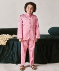 Kaab- Bandhgala Set With Pants -Set Of 2