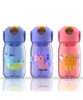Zoku Kids Flip Straw Bottle, Blue, 415 ml
