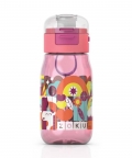 Zoku Flip Gulp Kids Bottle, Pink, 475ml