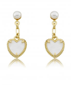 Classic Freshwater Pearl Paperclip Chain & Dangle Earring