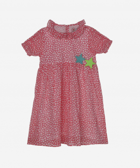 Flower Power Peach And Tiny Hearts