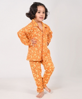 Chidiya Udd- Unisex Rust Nightsuit Set