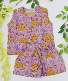 Lion And Mouse Lavender Jabla Set