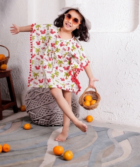 Little Paradise Print - White Kaftan