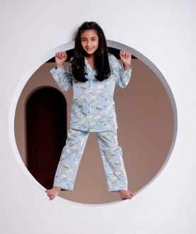 Chote Khwaab- Blue Unisex Nightsuit