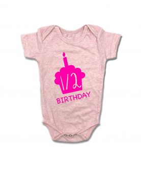 Half B`Day With Cake Romper