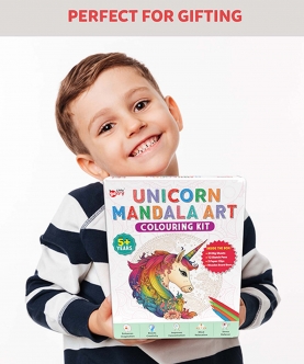 Unicorn Art Colouring Kit With 24 Sheets & 12 Sketch Pens
