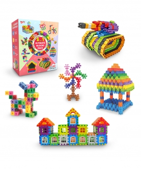 5-In-1 Building Blocks Set - Education Blocks 250 Pcs