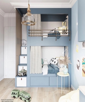 Patryk Blue Bunk Beds