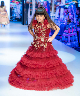 Embellished Tiered Dress  