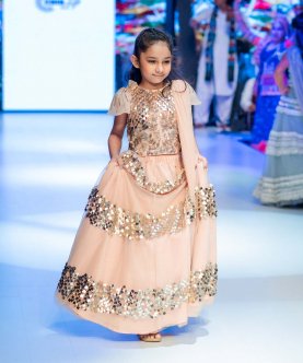 Embellished Blush Lehanga Set
