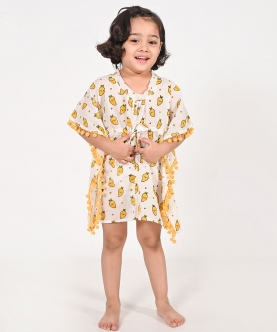 Mango Print Kaftans For Girls