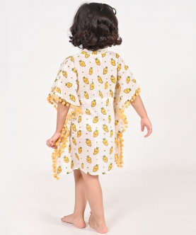Mango Print Kaftans For Girls